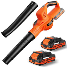Load image into Gallery viewer, Leaf Blower Cordless with 2 Batteries and Charger, 150MPH Handheld Electric Speed Mode, 2.0Ah Battery Powered Blowers for Lawn Care, Patio, Blowing