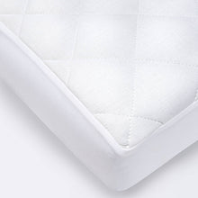 Load image into Gallery viewer, Waterproof Fitted Crib and Toddler Mattress Pad Cover - Cloud Island White